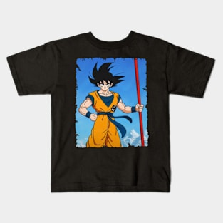 SON GOKU MERCH VTG Kids T-Shirt